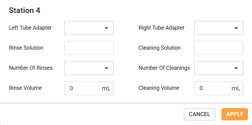 Cleaning Station Detail Information